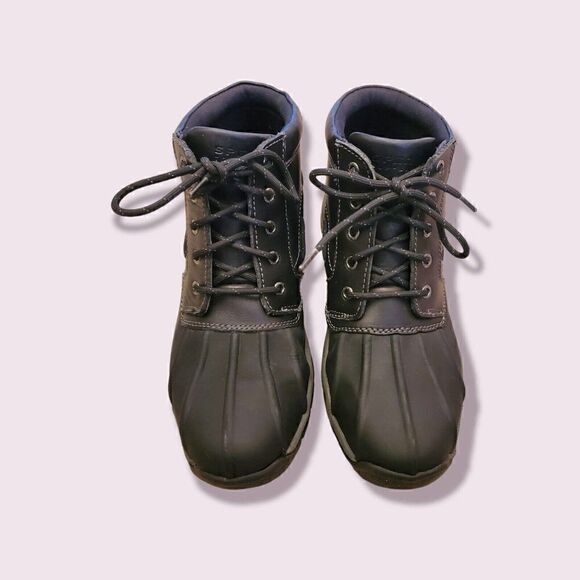 Sperry Top-Sider Glacier Chukka Men Size 10.5M Waterproof Black Leather STS10959 - Picture 3 of 8